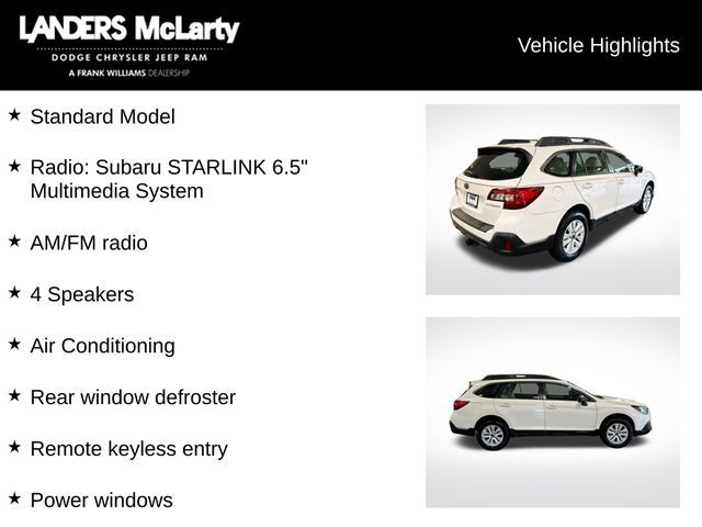 2018 Subaru Outback 2.5i