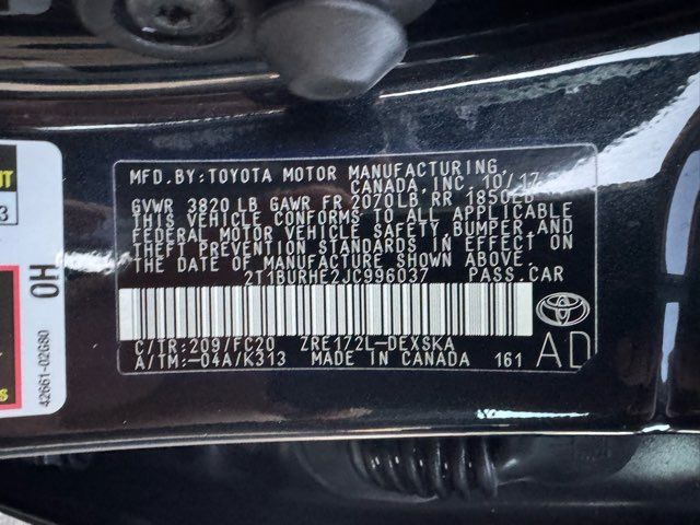 2018 Toyota Corolla SE