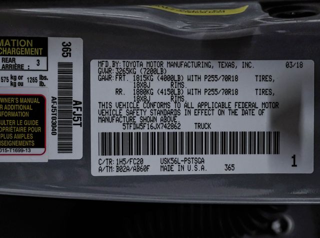 2018 Toyota Tundra SR5 5.7L V8 Pro Comp Lift 22" FUEL 37" X/T Bumpers | Dallas, TX | East Dallas Diesel 2018 Toyota Tundra SR5 5.7L V8 Pro Comp Lift 22" FUEL 37" X/T Bumpers | Dallas, TX | East Dallas Diesel