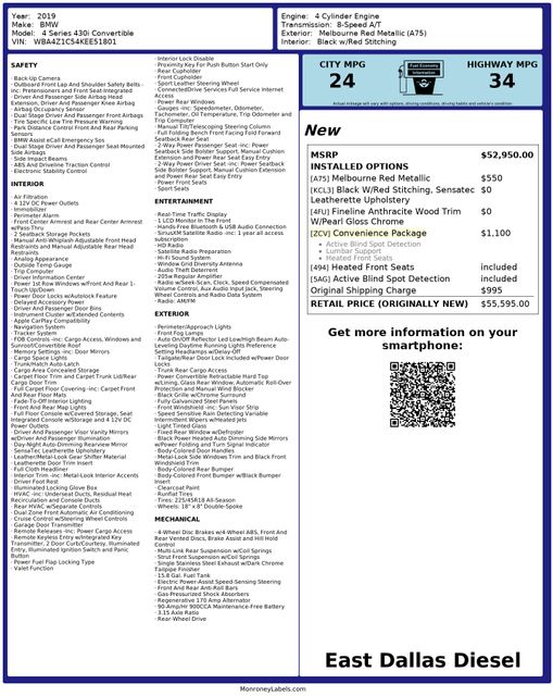 2019 BMW 430i Convertible CONVENIENCE PKG. Heated Seats LOADED | Dallas, TX | East Dallas Diesel 2019 BMW 430i Convertible CONVENIENCE PKG. Heated Seats LOADED | Dallas, TX | East Dallas Diesel