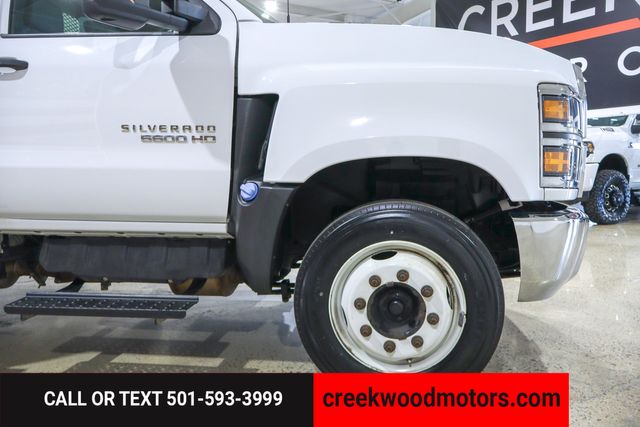 2019 Chevrolet Silverado 5500HD Chassis FLATBED Dually Work Truck 2WD Duramax Diesel White