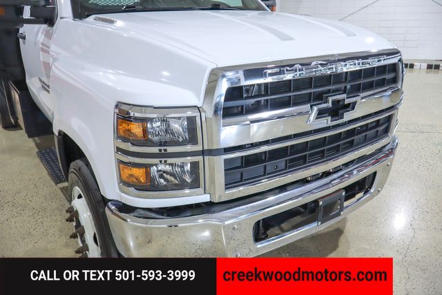 2019 Chevrolet Silverado 5500HD Chassis FLATBED Dually Work Truck 2WD Duramax Diesel White