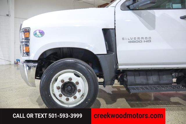 2019 Chevrolet Silverado 5500HD Chassis FLATBED Dually Work Truck 2WD Duramax Diesel White