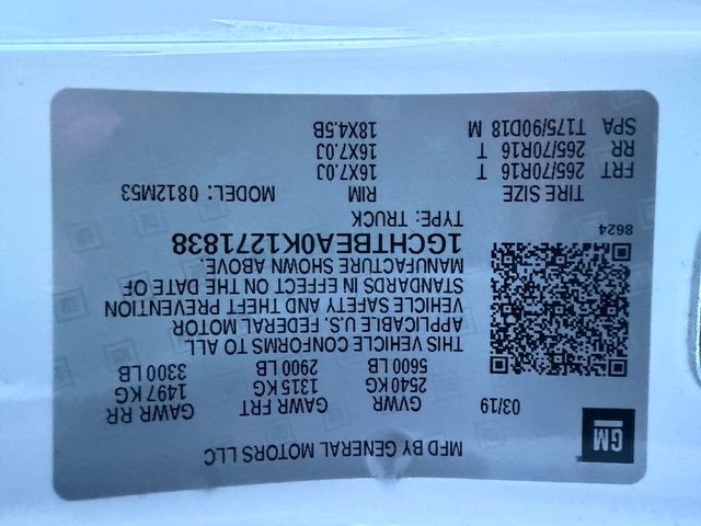 2019 Chevrolet Colorado Work Truck