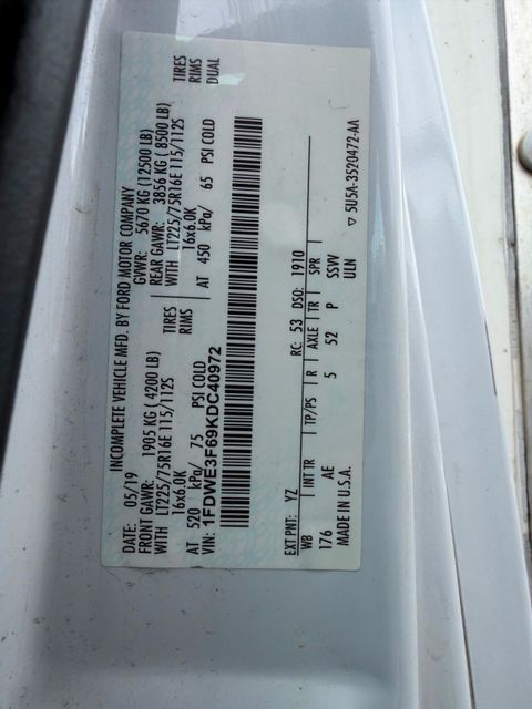 2019 Ford E-Series E-350 SD