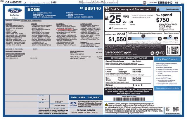 2019 Ford Edge Titanium