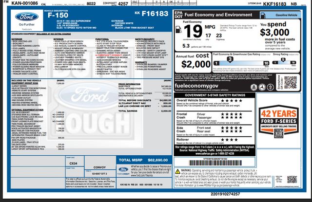 2019 Ford F-150 Lariat 502A Sport FX4 Leveling Kit 33" A/T MAX TOW | Dallas, TX | East Dallas Diesel 2019 Ford F-150 Lariat 502A Sport FX4 Leveling Kit 33" A/T MAX TOW | Dallas, TX | East Dallas Diesel