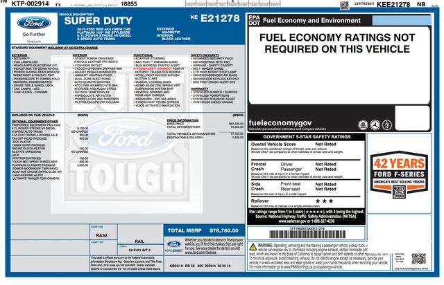 2019 Ford F-250 Super Duty Platinum