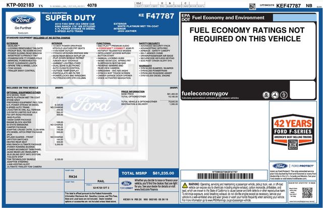 2019 Ford F-350 Super Duty King Ranch Ultimate ProComp Lift 22" XD 37" M/T | Dallas, TX | East Dallas Diesel 2019 Ford F-350 Super Duty King Ranch Ultimate ProComp Lift 22" XD 37" M/T | Dallas, TX | East Dallas Diesel