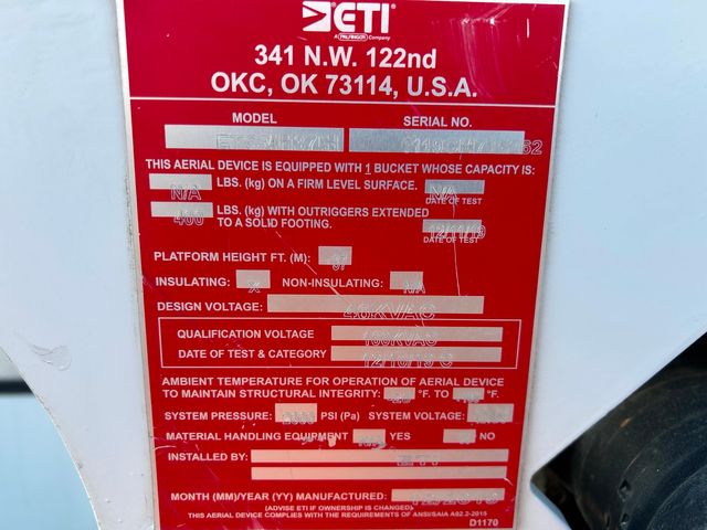 2019 Ford F-550 S BUCKET BOOM MATERIAL HANDLER 4X4