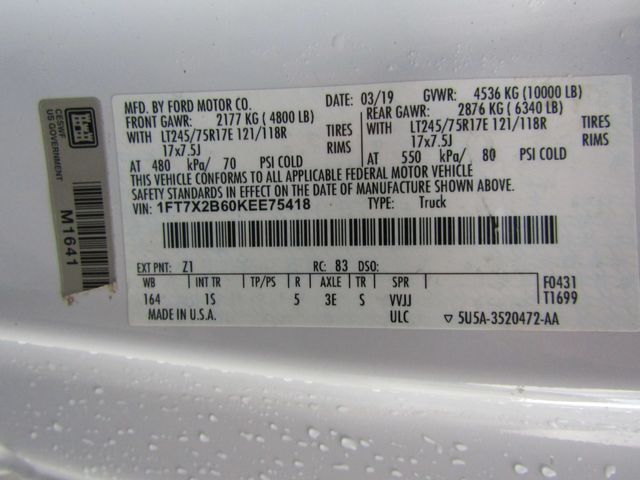 2019 Ford F250 Extended Cab 4x4 with New 8' Knapheide Utility Bed