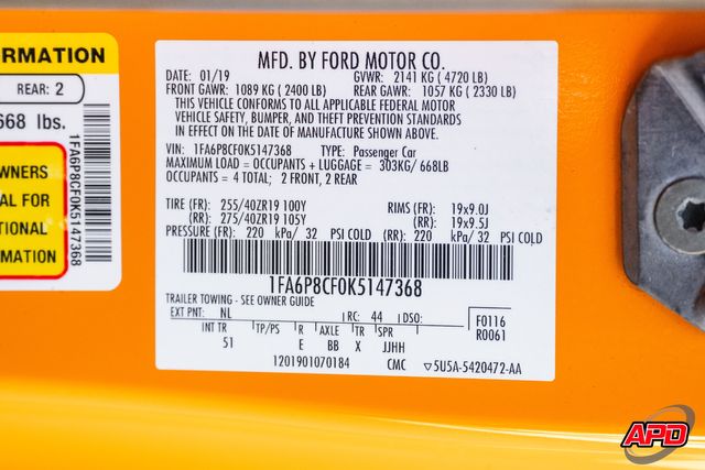 2019 Ford Mustang GT Premium 2019 Ford Mustang GT Premium