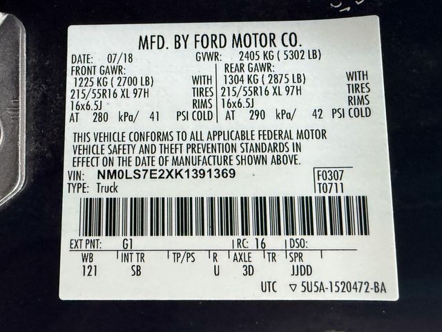 2019 Ford Transit Connect XL