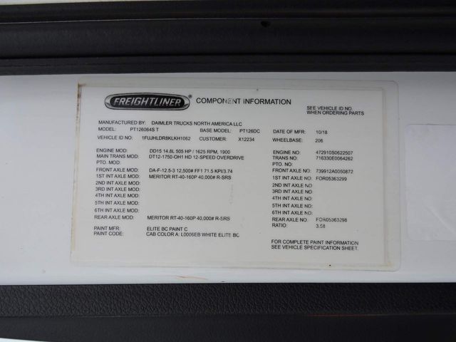 2019 Freightliner Cascadia Daycab