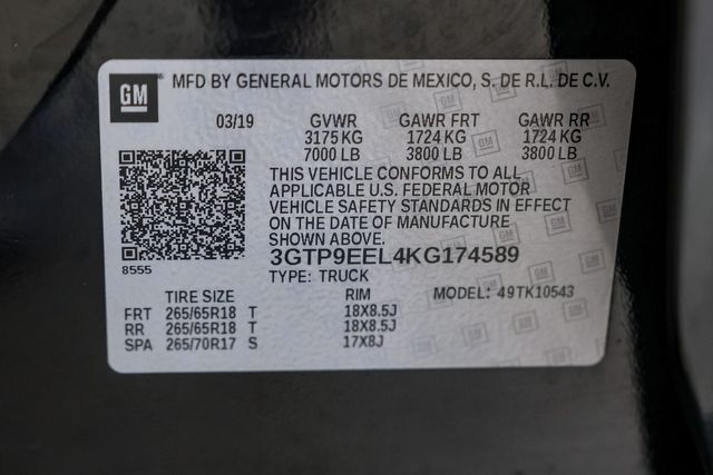 2019 GMC Sierra 1500 AT4