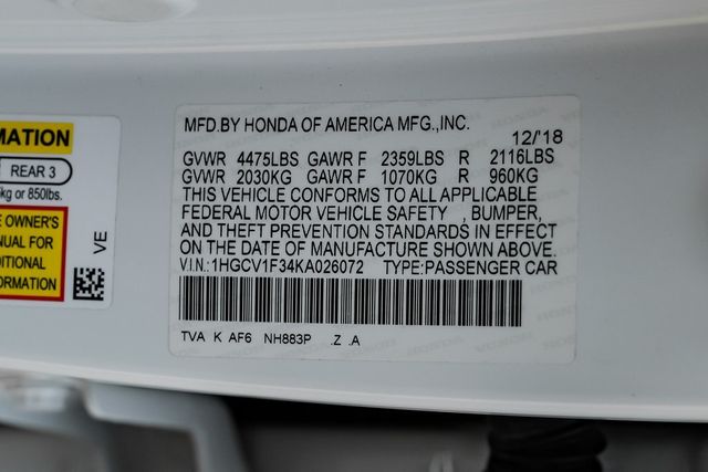 2019 Honda Accord Sport 2019 Honda Accord Sport