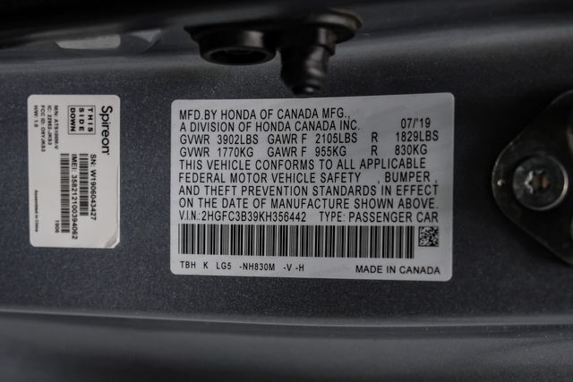2019 Honda Civic EX 27ServiceRecords | Dallas, TX | Stevens Motor Company LLC 2019 Honda Civic EX 27ServiceRecords | Dallas, TX | Stevens Motor Company LLC