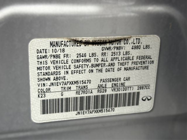 2019 Infiniti Q50 3.0T Luxe 2019 Infiniti Q50 3.0T Luxe