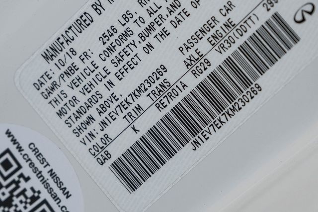 2019 Infiniti Q60 3.0T Luxe Moonroof Nav Memory Heated Seats Bose XM