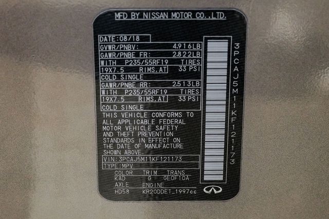 2019 Infiniti QX50 LUXE