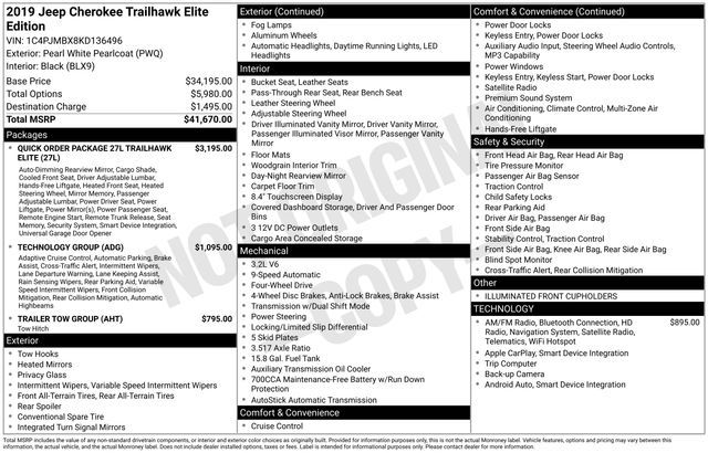 2019 Jeep Cherokee Trailhawk