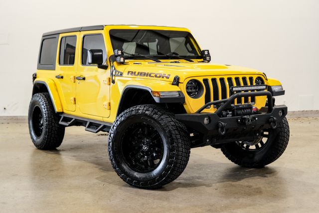2019 Jeep Wrangler Unlimited Rubicon 4X4, LIFTED,BUMPERS,LEATHER, 9K | Carrollton, TX | Texas Vehicle Exchange