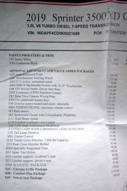 2019 Mercedes-Benz Sprinter 3500XD | Burbank, California | MDK International 2019 Mercedes-Benz Sprinter 3500XD | Burbank, California | MDK International