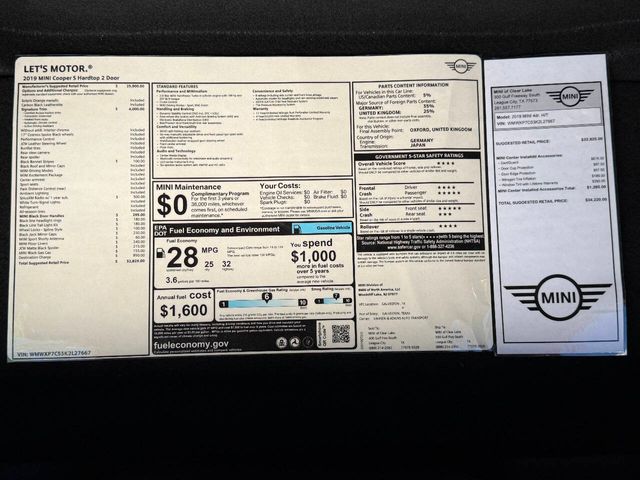 2019 Mini Hardtop 2 Door Cooper S | Houston, TX | Houston Auto Credit