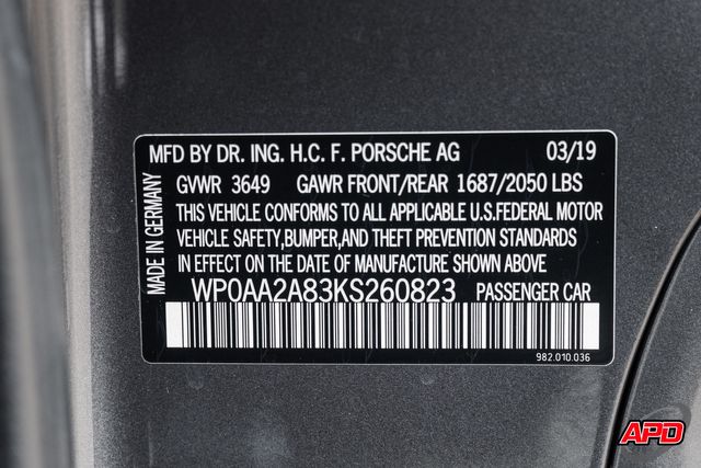2019 Porsche 718 Cayman 2019 Porsche 718 Cayman