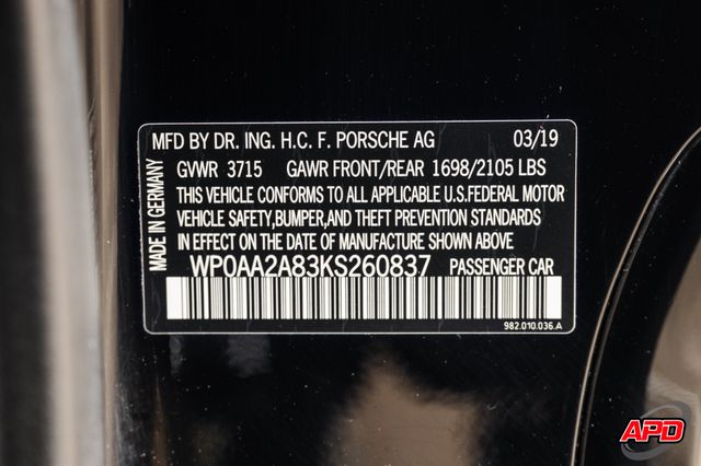 2019 Porsche 718 Cayman 