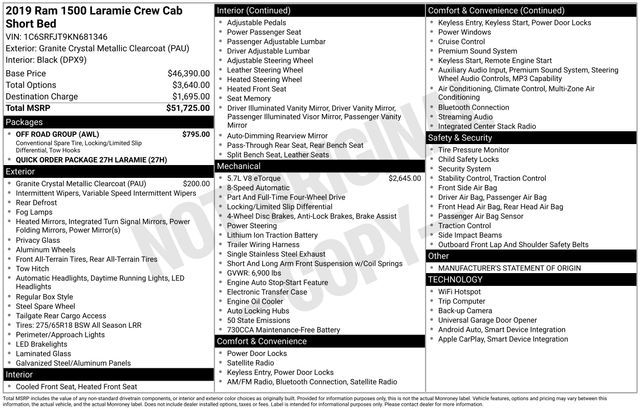 2019 Ram 1500 Laramie