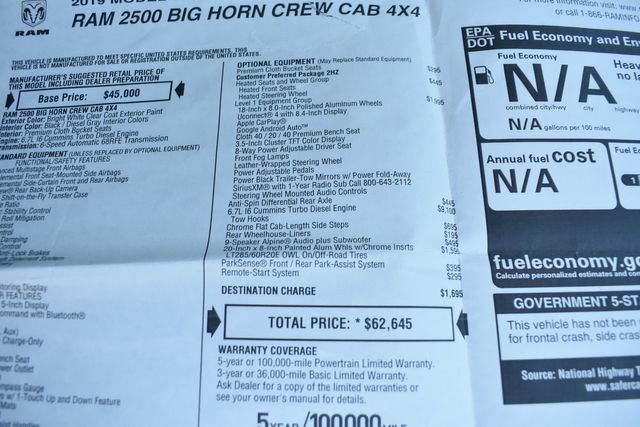 2019 Ram 2500 Big Horn