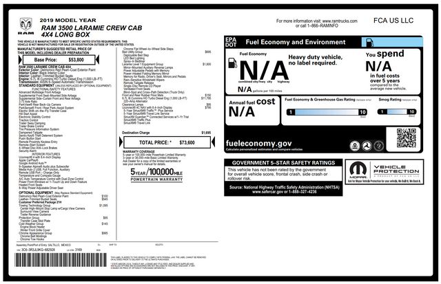 2019 Ram 3500 Laramie 2019 Ram 3500 Laramie