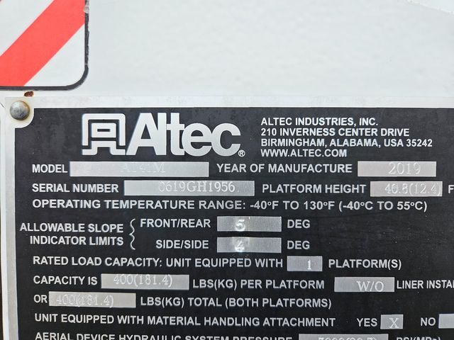 2019 Ram 5500 4X4 RAM ALTEC BUCKET TRUCK ALTEC AT41M MATERIAL HANDLER 46FT | Irving, TX | Pinnacle Trucks