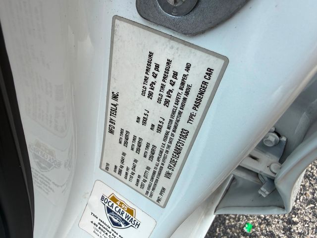 2019 Tesla Model 3 TESLA MODEL 3 CARFAX CERT CLEAN SERVICED | Plant City, FL | psv5 DEMO - Bayshore Automotive