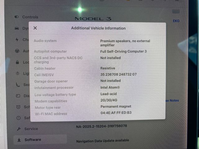 2019 Tesla Model 3 Standard Range 4 YEAR/50,000 MILE FACTORY BATTERY WARRANTY