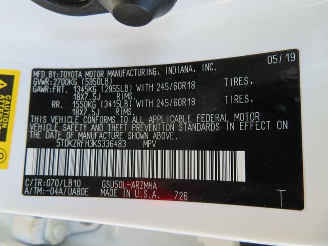 2019 Toyota Highlander XLE