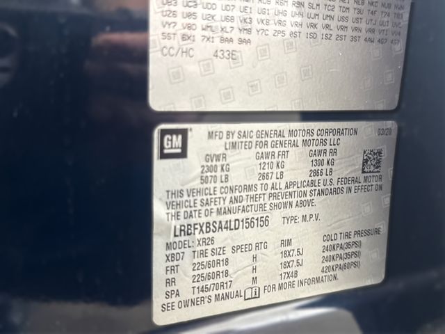 2020 Buick ENVISION PREFERRED 2020 Buick ENVISION PREFERRED