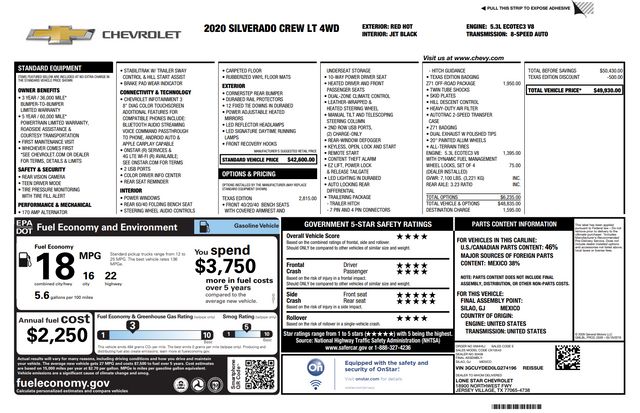 2020 Chevrolet 1500 Silverado LT 4X4 2020 Chevrolet 1500 Silverado LT 4X4