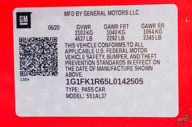 2020 Chevrolet Camaro ZL1 Extreme Track Performance Package 2020 Chevrolet Camaro ZL1 Extreme Track Performance Package
