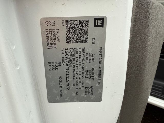 2020 Chevrolet EXPRESS G2500 Cargo Service Utility | Canton, Ohio | Ohio Auto Warehouse LLC