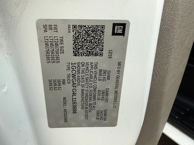 2020 Chevrolet EXPRESS G2500 Cargo Service Utility | Canton, Ohio | Ohio Auto Warehouse LLC