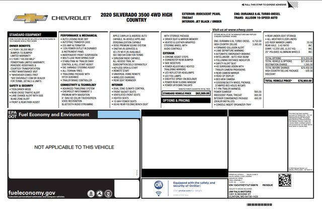 2020 Chevrolet Silverado 3500HD High Country 2020 Chevrolet Silverado 3500HD High Country