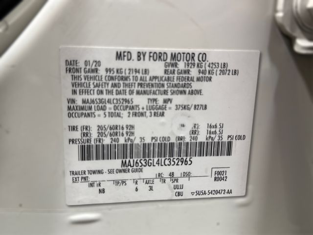 2020 Ford ECOSPORT SE 2020 Ford ECOSPORT SE