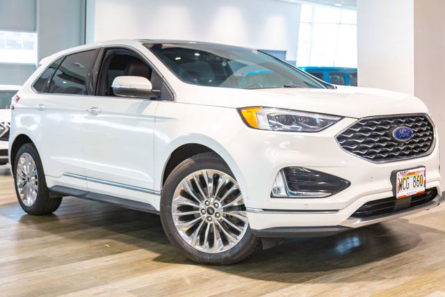 2020 Ford Edge Titanium elite package Panoramic Vista Roof B&O Sound System | Honolulu, HI | Autosource Hawaii 