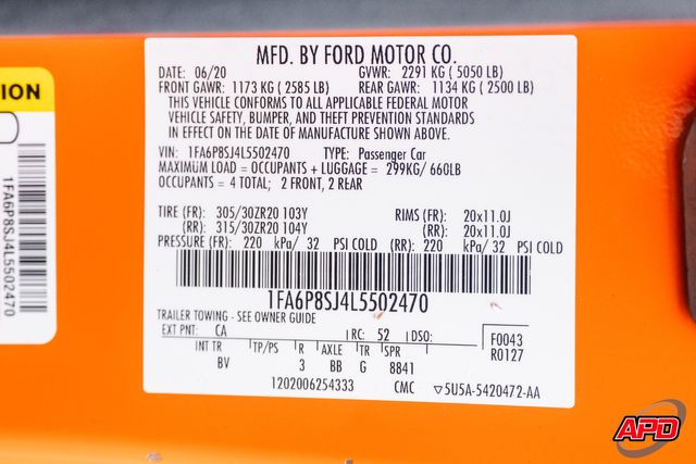2020 Ford Mustang Shelby GT500 2020 Ford Mustang Shelby GT500
