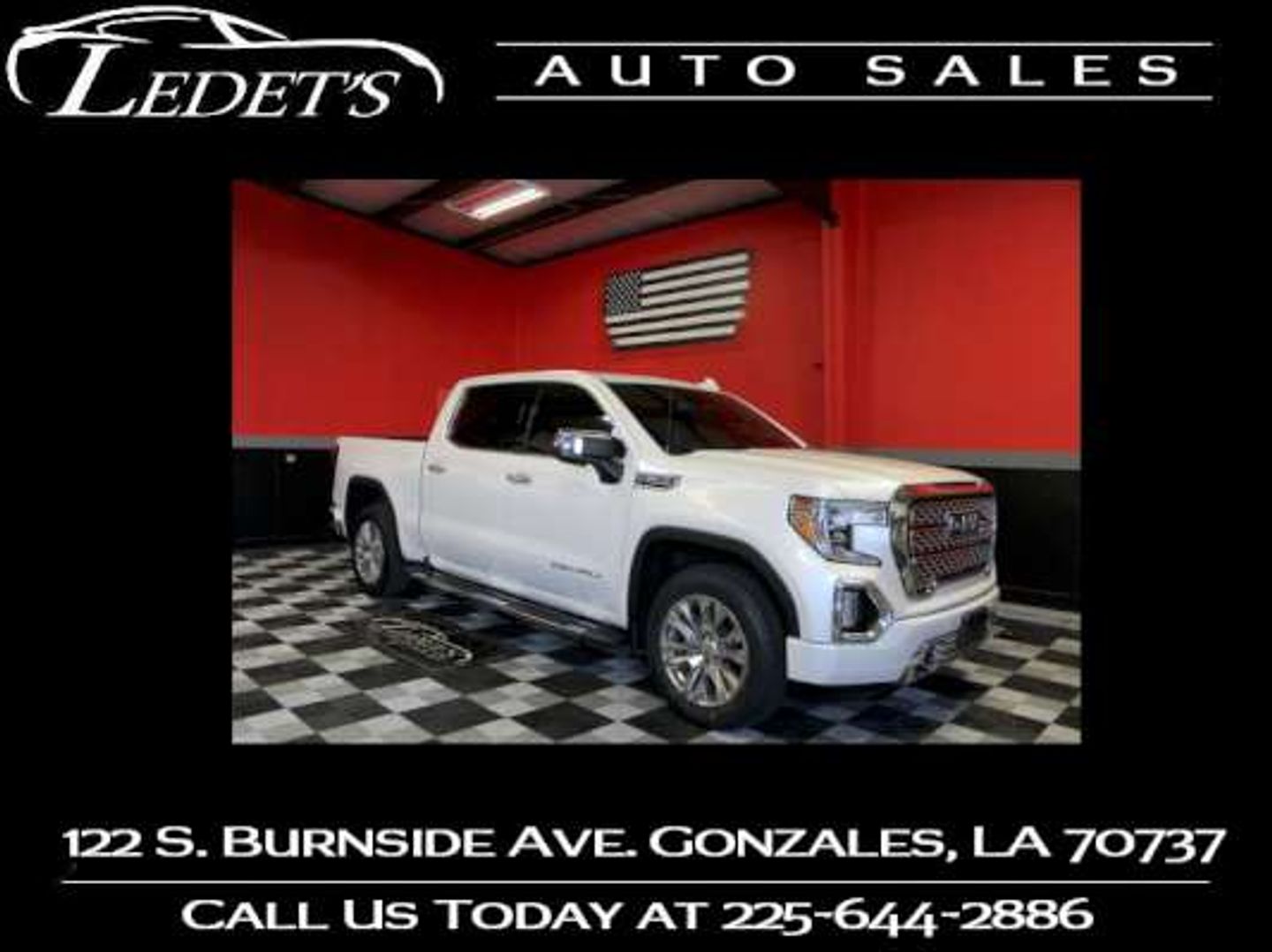 2020 GMC Sierra 1500 Denali WHITE at Ledet's Auto Sales