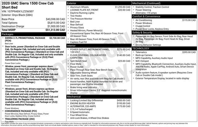 2020 GMC Sierra 1500 Base