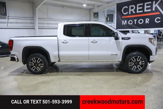 2020 GMC Sierra 1500 AT4 4x4 Duramax Diesel LEVELED 20s Financing White