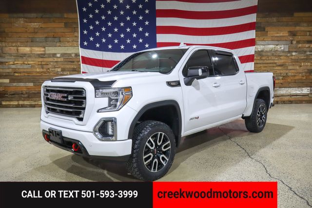 2020 GMC Sierra 1500 AT4 4x4 Duramax Diesel LEVELED 20s Financing White